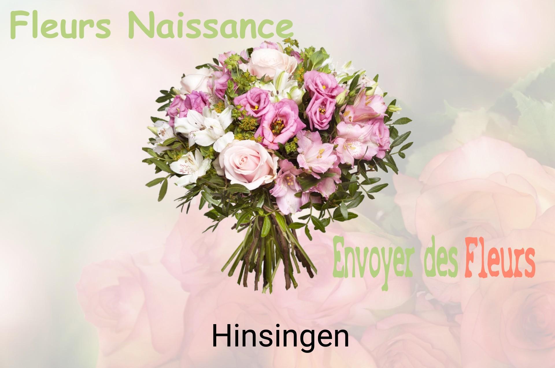 Bouquet de fleurs de naissance livré à Hinsingen